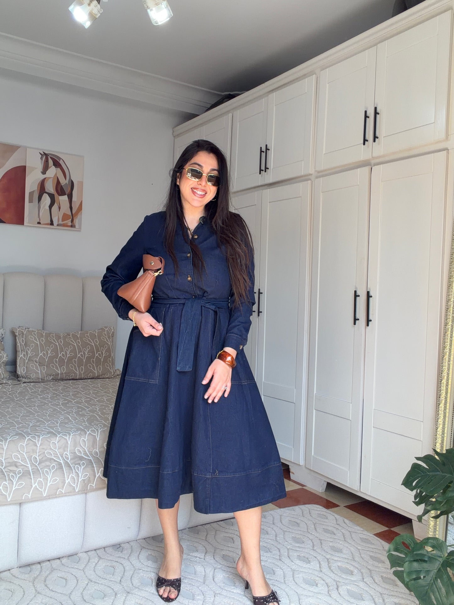 Robe denim la parisienne