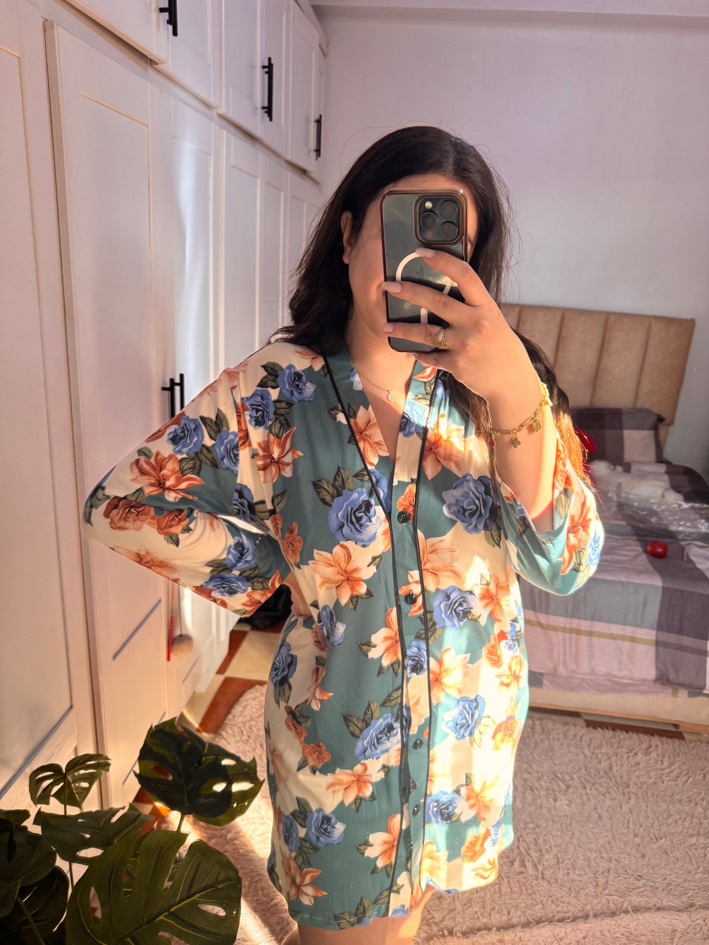 Robe chemise en Cotton égyptien