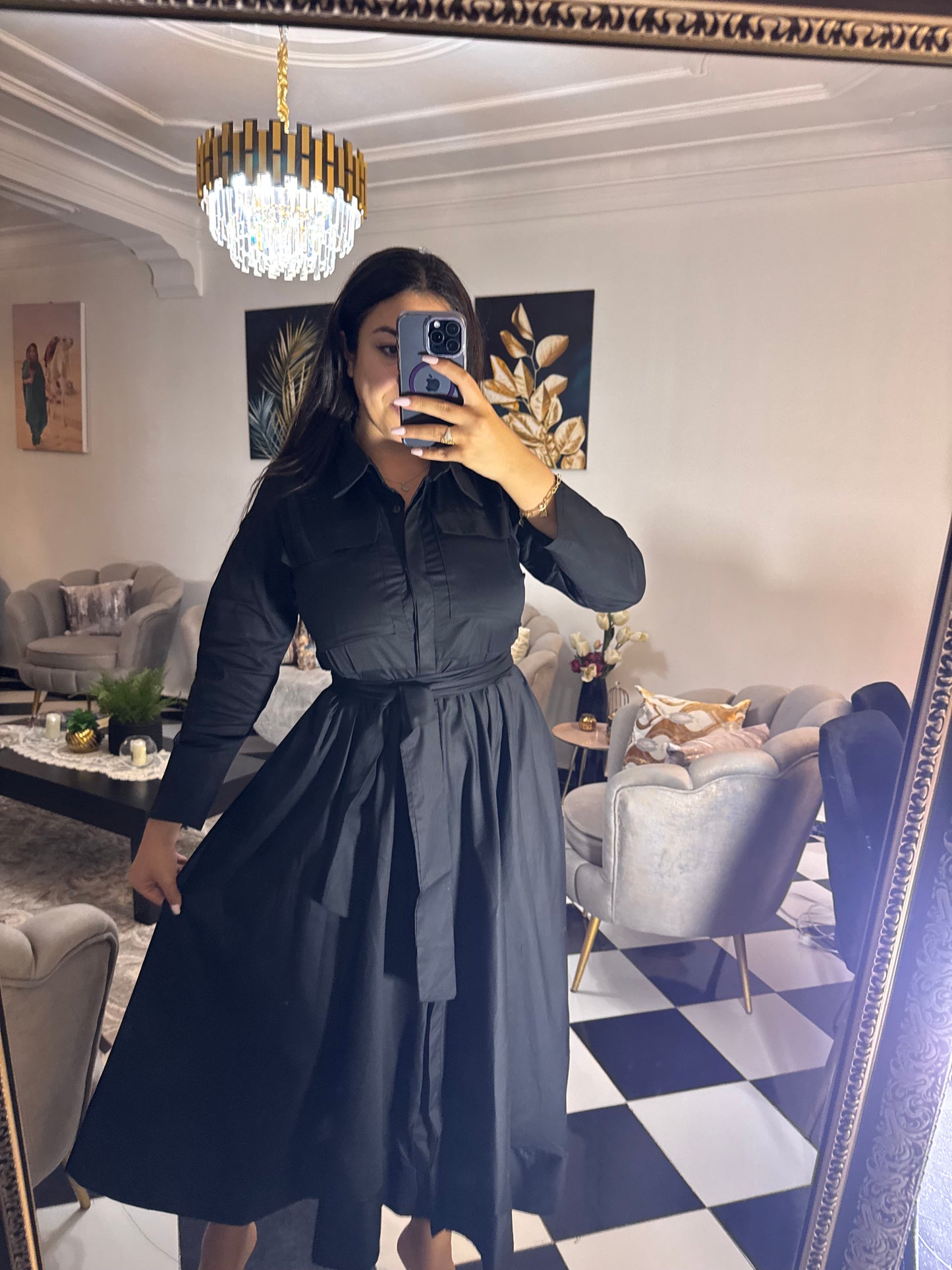 Robe lady black