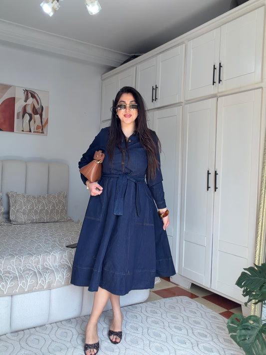 Robe denim la parisienne