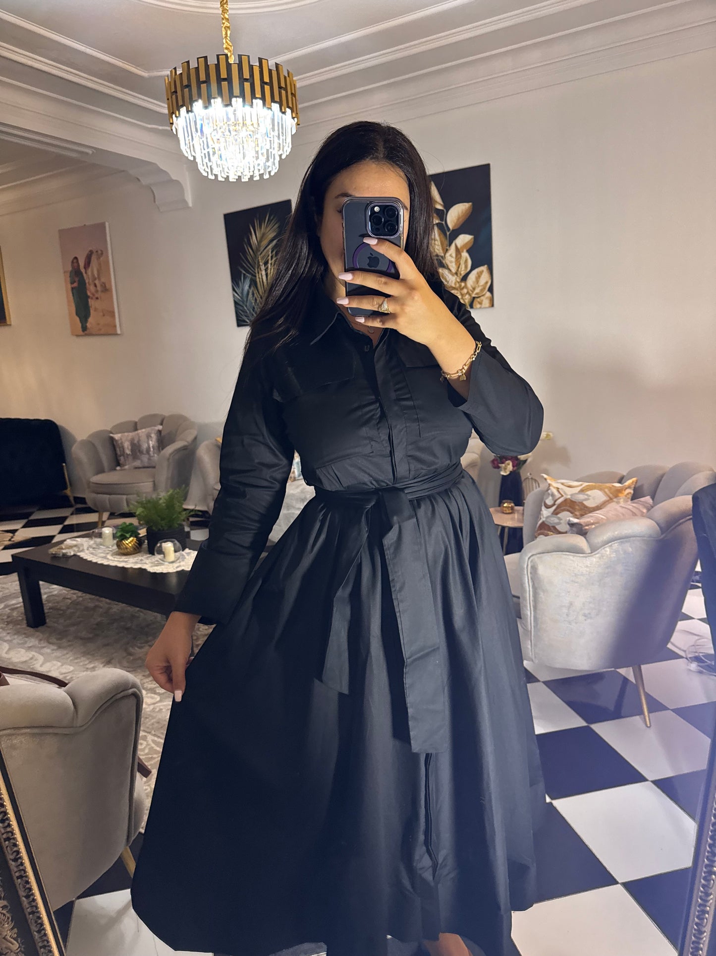 Robe lady black
