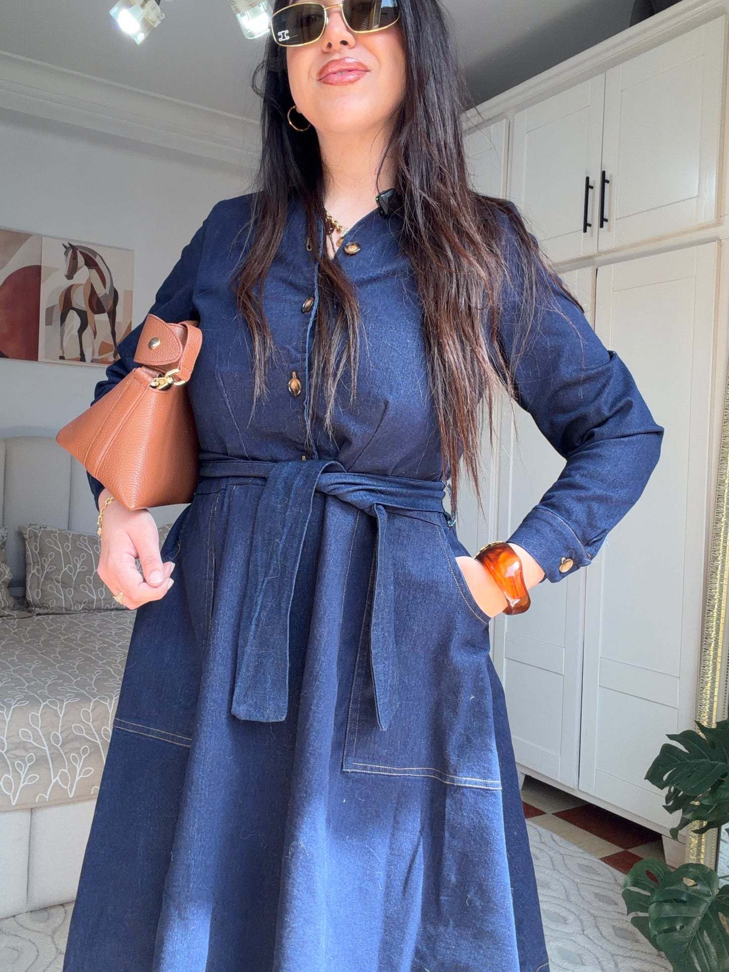 Robe denim la parisienne